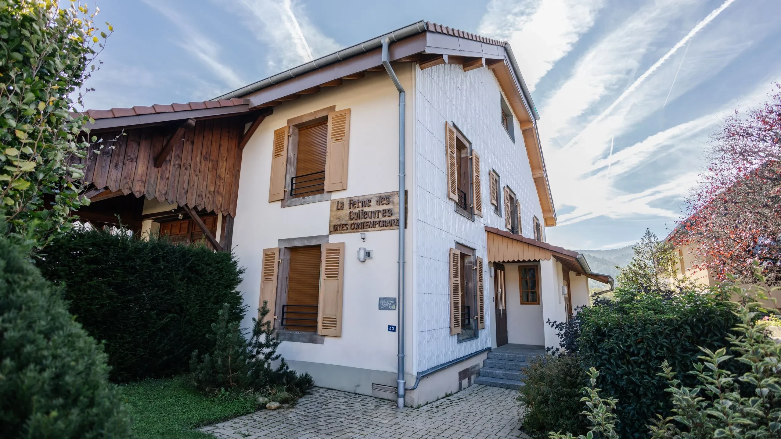 Charming countryside house with wooden shutters